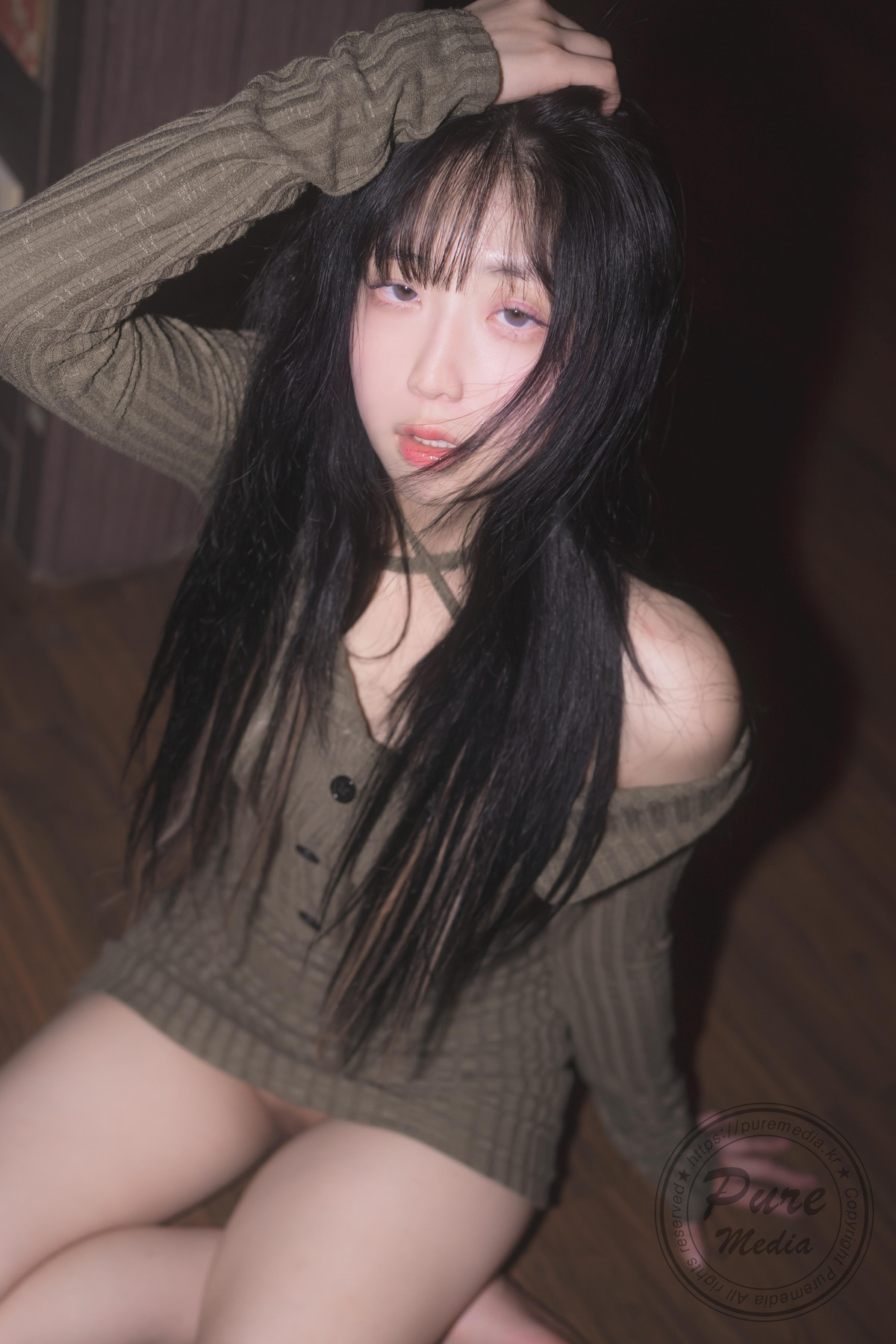 Hina 히나, [PURE MEDIA] Vol.267 Black Out Slutty Girl Set.02